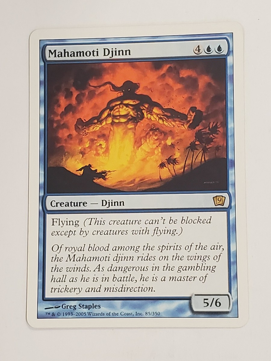 MTG Mahamoti Djinn (9th Edition/Blue/R) - BGM | eBay