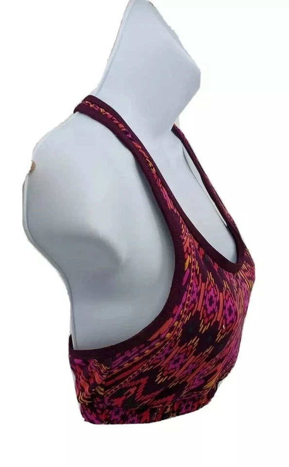 Athleta Tankini Swim Top Womens Small Pink Ready to Run Cayo Coco Boho Gym - Image 3 of 4