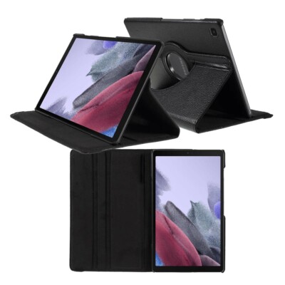 Samsung Galaxy Tab A7 Lite 8.7 Zoll Folio Case 360° drehbar PU Leder Schwarz