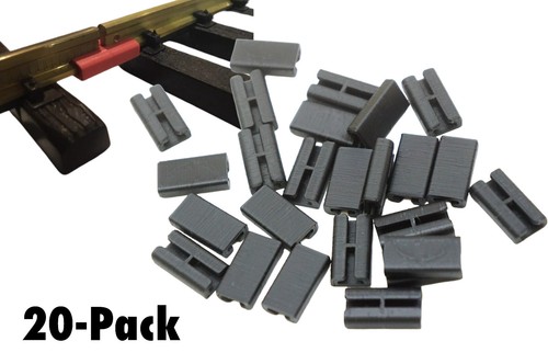 20x Track Insulating Connector Suitable for Gauge G, LGB Scale (Black) - 第 1/8 張圖片