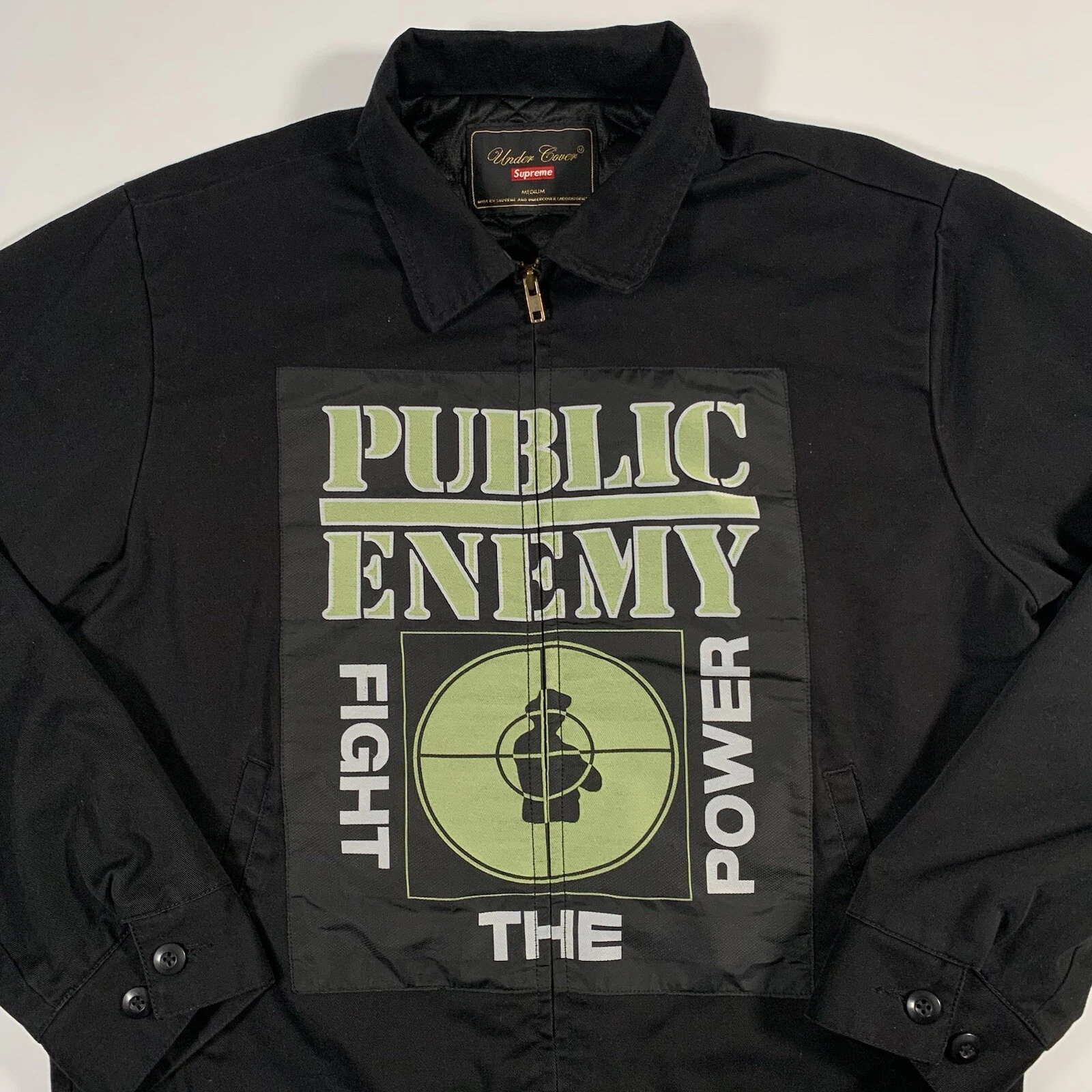 Veste de travail Supreme SS18 x Undercover Public Enemy homme moyen combat le pouvoir