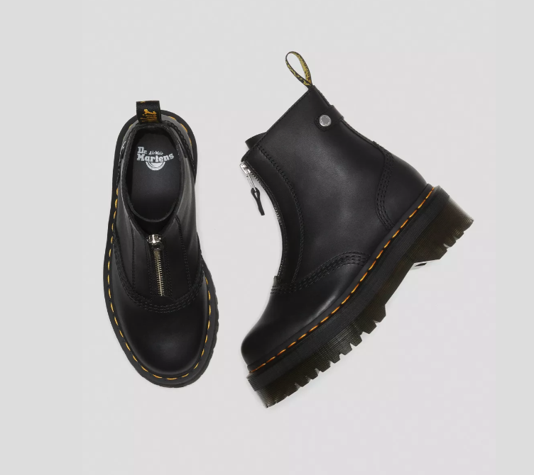DR. MARTENS JETTA ZIPPED SENDAL LEATHER PLATFORM BOOTS MSRP$250 | eBay