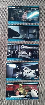 Lot de 5 cartes Star Wars Topps Widevision de 1994 #58, 62, 63, 66 et 67 - Photo 1/2