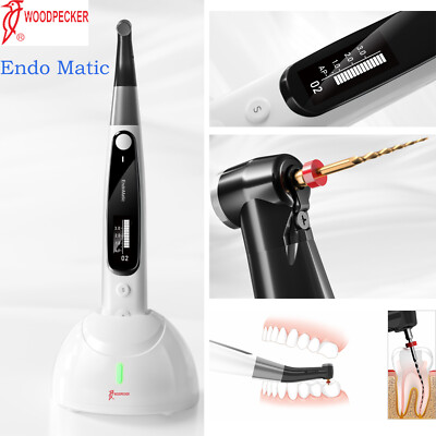 Woodpecker EndoMatic Smart Endo Motor W/Apex Locator Contra Angle Handpiece Oled
