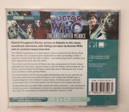 Doctor Who Original BBC TV Soundtrack Audio CD Set THE UNDERWATER MENACE - Picture 2 of 6