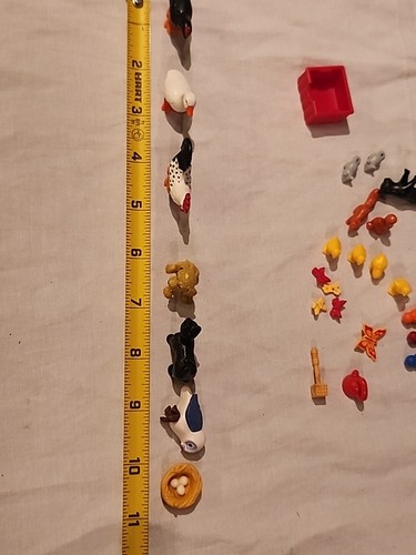 Lot Of Playmobil Goose Rooster Owl Nest Birds Cats Butterfly Squirrels - Picture 12 of 15