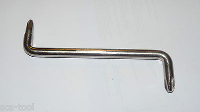New Klein Vaco P-340 #3 and #4 Phillips Offset Screwdriver Chrome Plated
