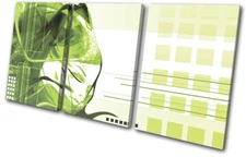 Abstract Girl Design TREBLE CANVAS WALL ART Picture Print VA