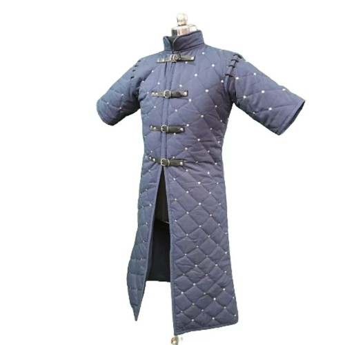 Detachable Gambeson , Medieval Long Gambeson , Thick Padded Costume for Event. - Picture 2 of 5