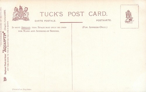 VINTAGE TUCK'S Lochs of Scotland Loch Ard POSTCARD - UNUSED - Bild 2 von 2