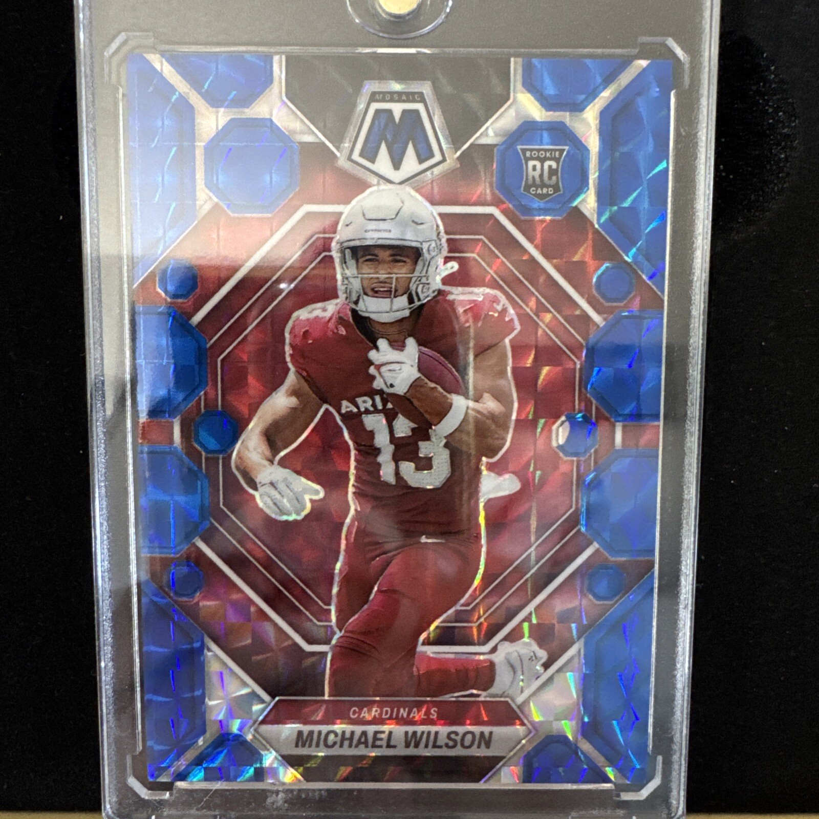 2023 Panini Mosaic - Rookies #350 Michael Wilson Blue (RC) /99