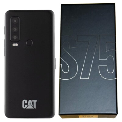 CAT S75 5G (schwarz) 128GB + 6GB RAM Android robustes robustes Handy - GSM entsperrt