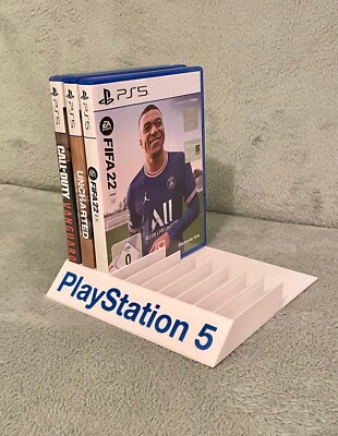 Playstation Vitrinenschuber - Spieleständer PS4, PS5 für bis zu  10 Spiele