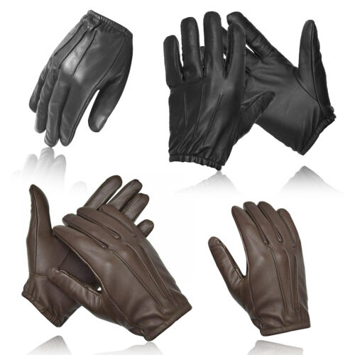 made with Kevlar Police Anti Slash Fire Resistant Leather Gloves Security SIA UK - Afbeelding 1 van 5