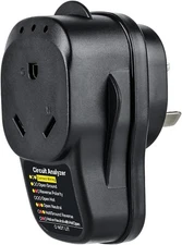 Briidea RV Surge Protector 30 Amp Adapter Circuit Analyzer Black HRVP-01B