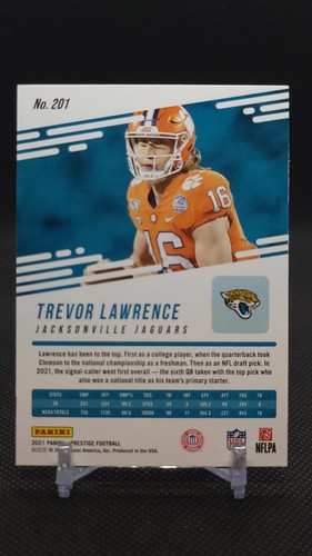 2021 Panini Prestige #201 RC Trevor Lawrence Jaguars - Bild 2 von 2