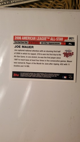 Joe Mauer Lot Mlb Debut All Stars - Picture 5 of 5
