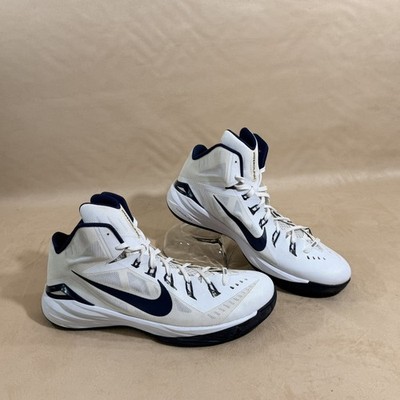 EUC Nike RARE 16 Hyperdunk 2014 White/Navy High Top Mens Basketball 685777-141