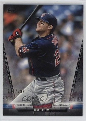 2018 Topps Salute Series 2 Legends Black /299 Jim Thome #S-72 HOF 1fh7