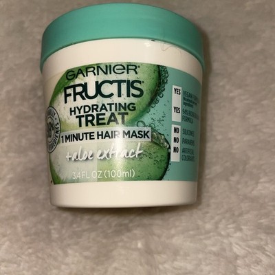 Garnier Fructis Hydrating + Aloe Hair Treat 3-in-1 Hair Mask 3.4 fl oz Discon