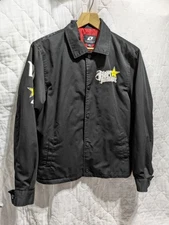 One Industries Men Medium Jacket Black Hart and Hunting Moto Biker Snap Rockstar