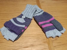 JOE BOXER Women's Fingerless Texting Winter Gloves w Flap, Multi Color, OSFM