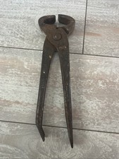 Vintage Blacksmith Made Pliers Forged Steel Made In USA 10โ