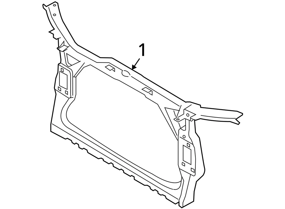 (LOCAL PICKUP ONLY) Radiator Core Support Fits 12-17 AUDI A5 3009179 - Image 4 of 4
