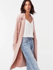 J.Crew Ella Open Front Long Sweater Blazer Cardigan beige Women Sz large