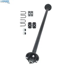 For trailers RVs trucks 2K 2000lbs Trailer Axle 4 lug-4' 54' HF w/ U-Bolt Kit