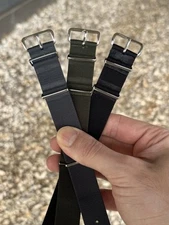 Three (3) Genuine Phoenix MOD Issue Military G10 Nylon Watch Straps -  22mm