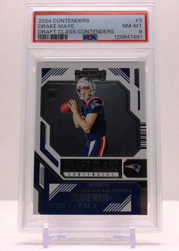 2024 Contenders - Drake Maye - Draft Class Contenders - PSA 8