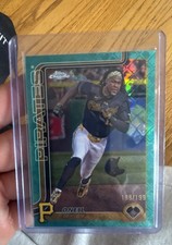 2025 Topps Chrome Logofractor Edition - Oneil Cruz #252 Aqua Refractor /199