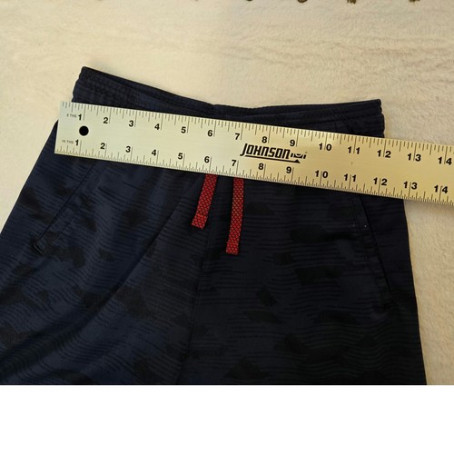 Under Armour 4 boys elastic waist shorts drawstring black red- Youth Medium - Picture 3 of 6