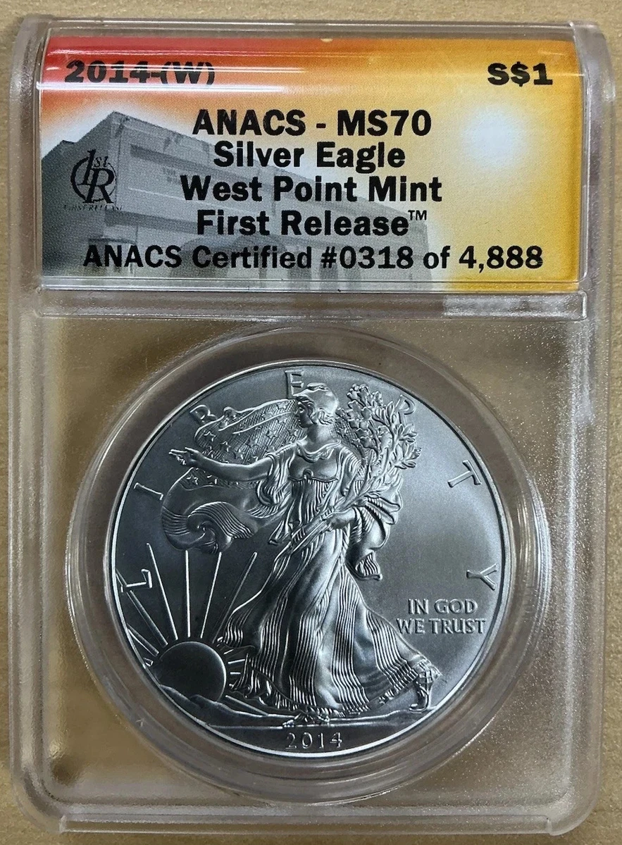 2014 Grade MS 70 ANACS Certified Silver Bullion Coins for sale | eBay