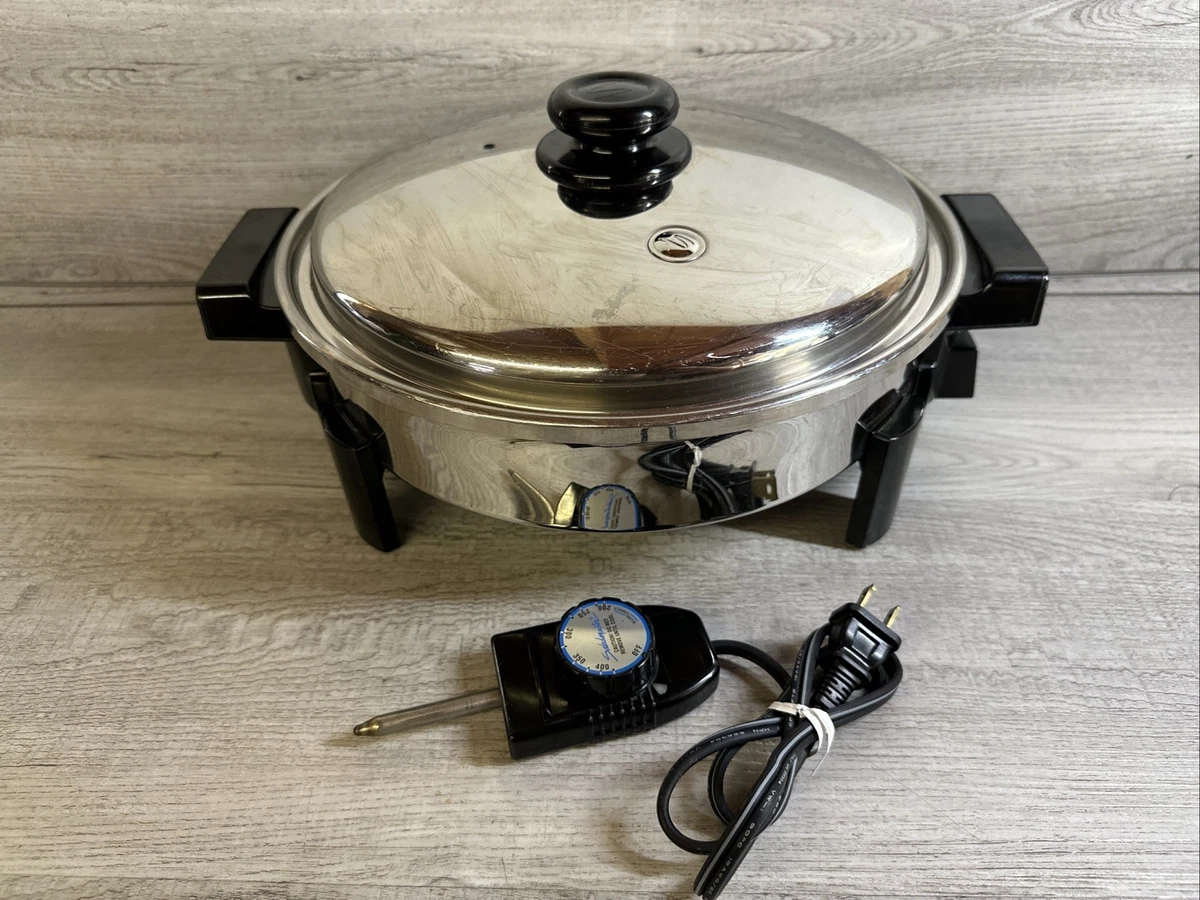 Stainless Steel 1200-1499 W Electric Skillets for sale | eBay