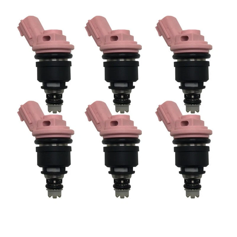 Juego de 6 inyectores de combustible kit actualización para Nissan Máxima 1989-1992 3.0L V6 FJ150 Foto 2 de 4
