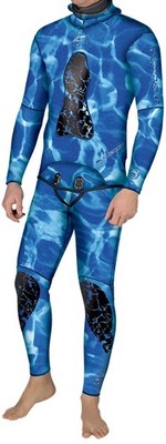 SPORASUB 3mm Wetsuit Jacket and Pants SPWE383M Deep Blue Size Medium