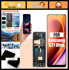 Samsung Galaxy S21 Ultra LCD Screen Replacement - Black Touch Display Digitizer