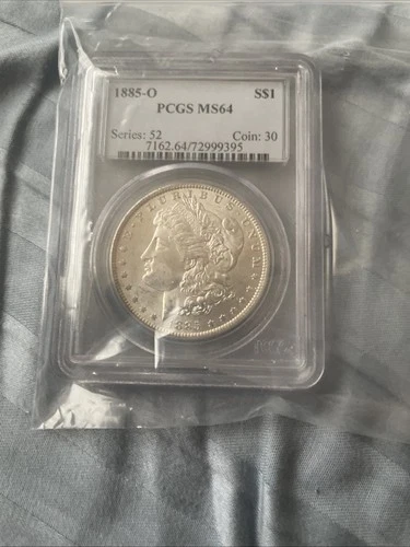 1885 O Morgan Silver Dollar ($1), PCGS Certified MS64 - #3