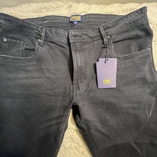 Men's Cavalli Class Slim Straight Jeans Black Size 36 NWT