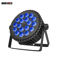Aluminum Alloy LED Par 18x18W RGBWA+UV Lights 6in1 Lighting DMX512 Disco Light 