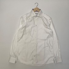 Eton Contemporary Fit Shirt Size 15.75 / 40 White Signature Twill Contrast Trim
