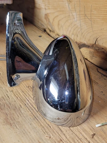 Mopar 67-70 Drivers Side Mirror Withremote and gasket----. CHROME