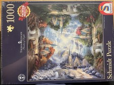 Schmidt Puzzle 1000 Teile Thomas Kinkade «The Mountain Chapel, Seasons» NEU/OVP