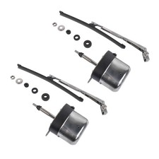 Silver Windshield Wiper Motor Kit Street Hot Rod Universal Boat For Chevy Jeep Silver Windshield Wiper Motor Kit Street Hot Rod Universal Boat For Chevy Jeep