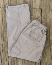 Love Tree Women's S Brown Parachute Cargo Pants Drawstring Waist Ruched