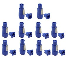 10Pack Neutrik Nac3mpa Powercon Adapter In Connector Male to Female Power Cable