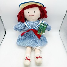 Vintage Eden Madeline Rag Doll 19" Striped Sailor Dress Hat Cloth Plush 1994