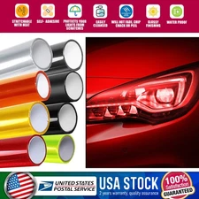 Multiple colors Fit For Headlight Taillamp Lens Vinyl Protection Film 23"-71"